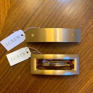 J Crew Barrette in Gold Brushed Metal - never worn